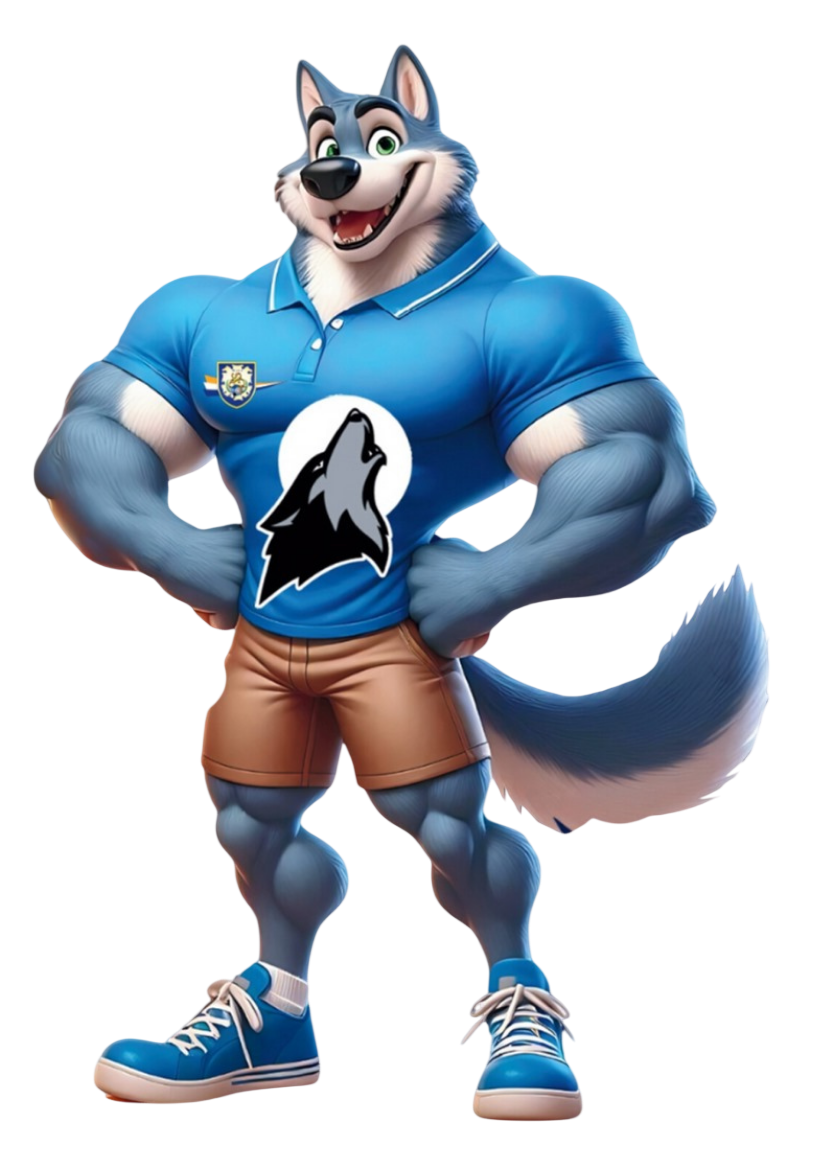 Mascota azul A