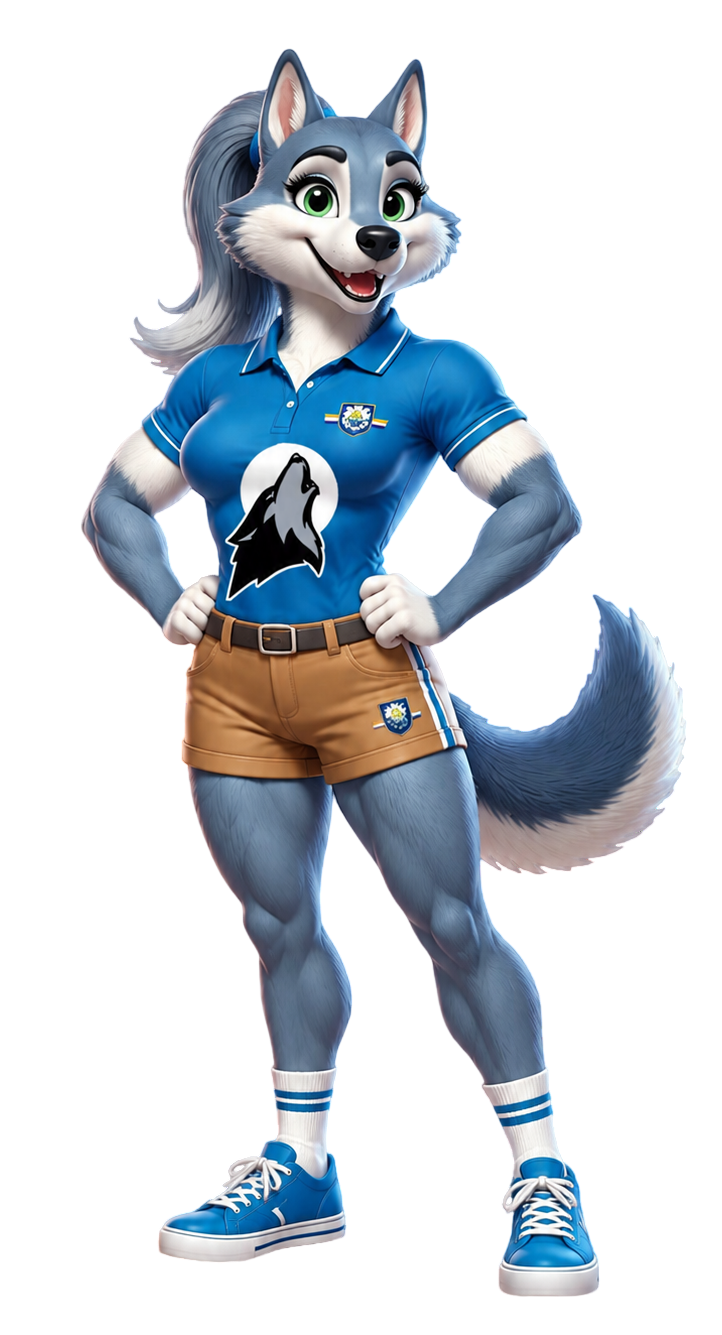 Mascota azul B
